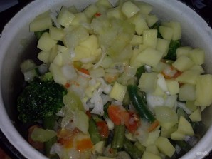 Синец с овощами на пару - фото шаг 4