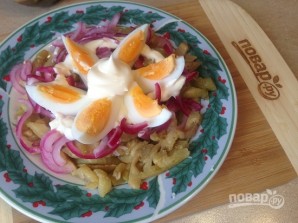 Салат из баклажана с яйцом - фото шаг 8