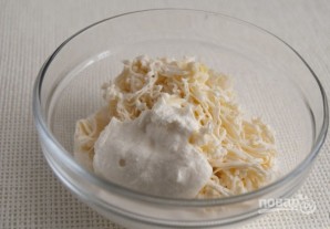 Закуски из тарталеток (с сыром и зеленью) - фото шаг 5