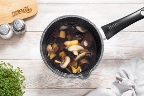 Постный грибной суп из замороженных грибов - фото шаг 2