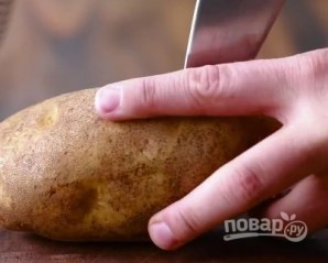 Запеченные картофельные вулканчики - фото шаг 1