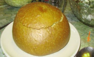 Тыквенный суп в хлебе - фото шаг 1