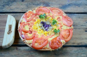Овощная пицца "Солнышко" - фото шаг 5