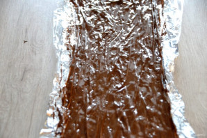 Торт "Полено" с вишней - фото шаг 17
