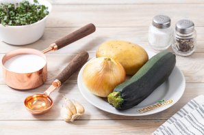 Суп-пюре из цукини - фото шаг 1