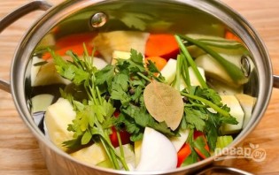Суп на овощном бульоне - фото шаг 1