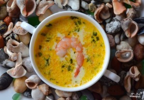 Сырный суп с морепродуктами - фото шаг 5