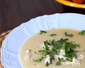 Картофельный суп-пюре с сельдереем и куриными клецками - фото шаг 6