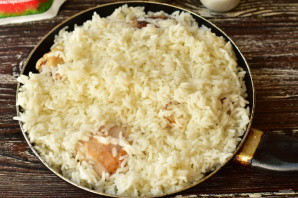 Рис с курицей в сливках - фото шаг 7
