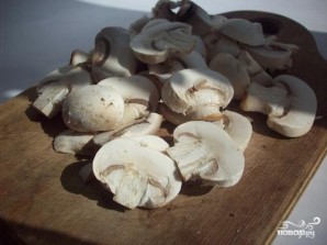 Брокколи с грибами - фото шаг 2