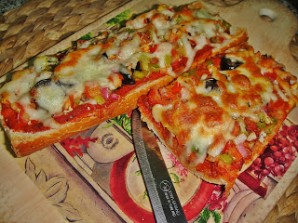 Пицца-багет - фото шаг 8
