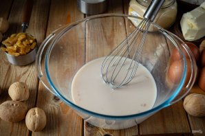 Кулич с орехами - фото шаг 3