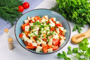 Салат из колбасного сыра - фото шаг 5