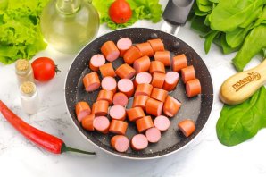 Паста с сосисками - фото шаг 7