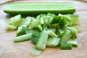 Салат с зелеными яблоками - фото шаг 3