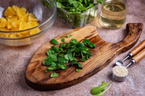 Салат с курицей и рукколой - фото шаг 5