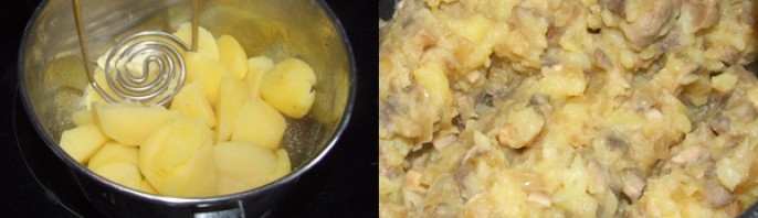 Пирожки с грибами и картошкой в духовке - фото шаг 2
