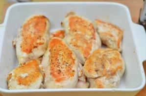 Курица со сливками в духовке   - фото шаг 5