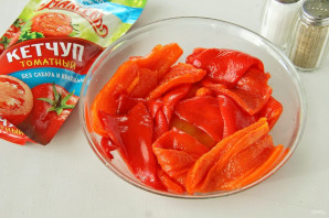 Перец в томатном соусе с кетчупом - фото шаг 4