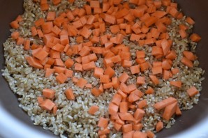 Рис с грибами, овощами и шпинатом - фото шаг 1