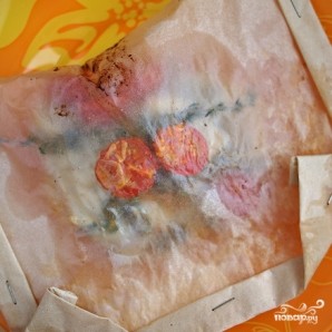 Белая рыба в конверте с каперсами - фото шаг 6