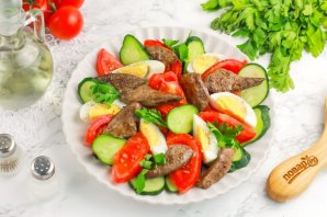 Салат из печени - фото шаг 7