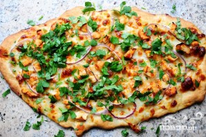 Пицца с курицей и сыром - фото шаг 21