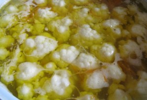 Суп с цветной капустой и фрикадельками - фото шаг 10