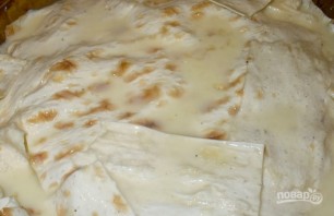 Сырный пирог из лаваша с зеленью - фото шаг 8