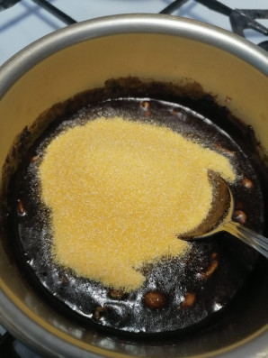 Шоколадная колбаска из поленты "Bravolli" - фото шаг 4