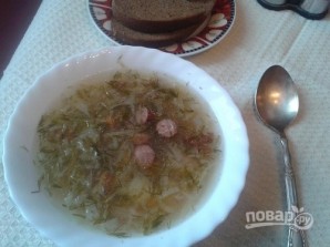 Суп с квашеной капустой и копченостями - фото шаг 9