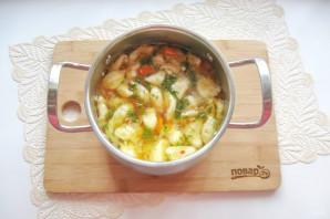Томатный суп с клецками - фото шаг 12