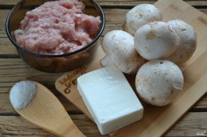 Мясной рулет с грибами и сыром - фото шаг 1