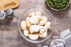 Грибы в аэрогриле - фото шаг 3