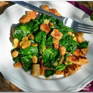 Салат из шпината, изюма и кедровых орешков - фото шаг 13