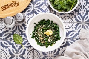 Корейская закуска из шпината - фото шаг 8