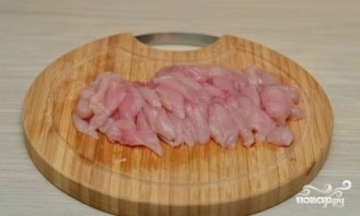 Курица с рисовой лапшой и соевым соусом - фото шаг 2