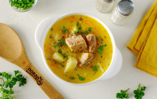 Суп из консервированного лосося - фото шаг 8