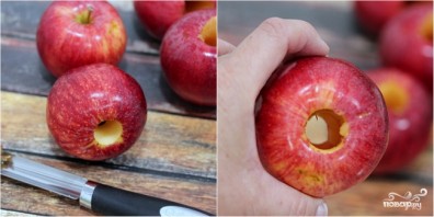 Запеченные яблоки в карамели - фото шаг 2