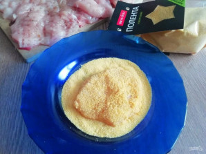 Куриное филе в панировке из поленты "Bravolli" - фото шаг 7