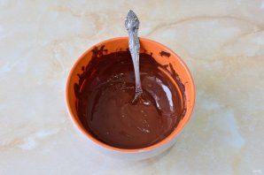 Шоколадный чизкейк с творожным сыром - фото шаг 5