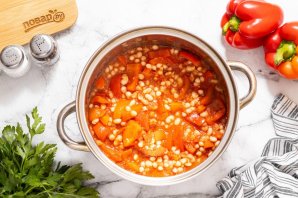 Перец с фасолью на зиму - фото шаг 10