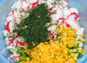 Овощной салат с кукурузой - фото шаг 3