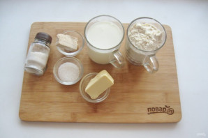 Хлеб на молоке в духовке - фото шаг 1