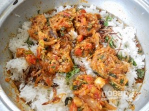 Рыба с пряным рисом и орехами - фото шаг 8