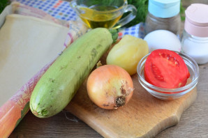 Самса с овощами в духовке - фото шаг 1