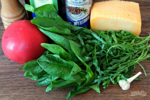 Салат из рукколы и шпината - фото шаг 1