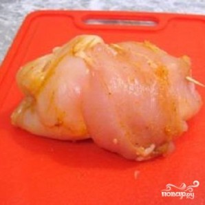 Куриное филе, фаршированное абрикосами и сыром - фото шаг 3