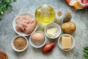 Запеканка с куриным фаршем - фото шаг 1