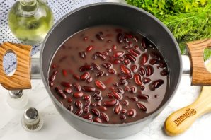 Фасоль с орехами - фото шаг 2